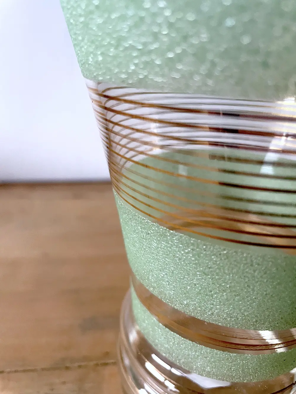 Vase Art Déco en verre granité
