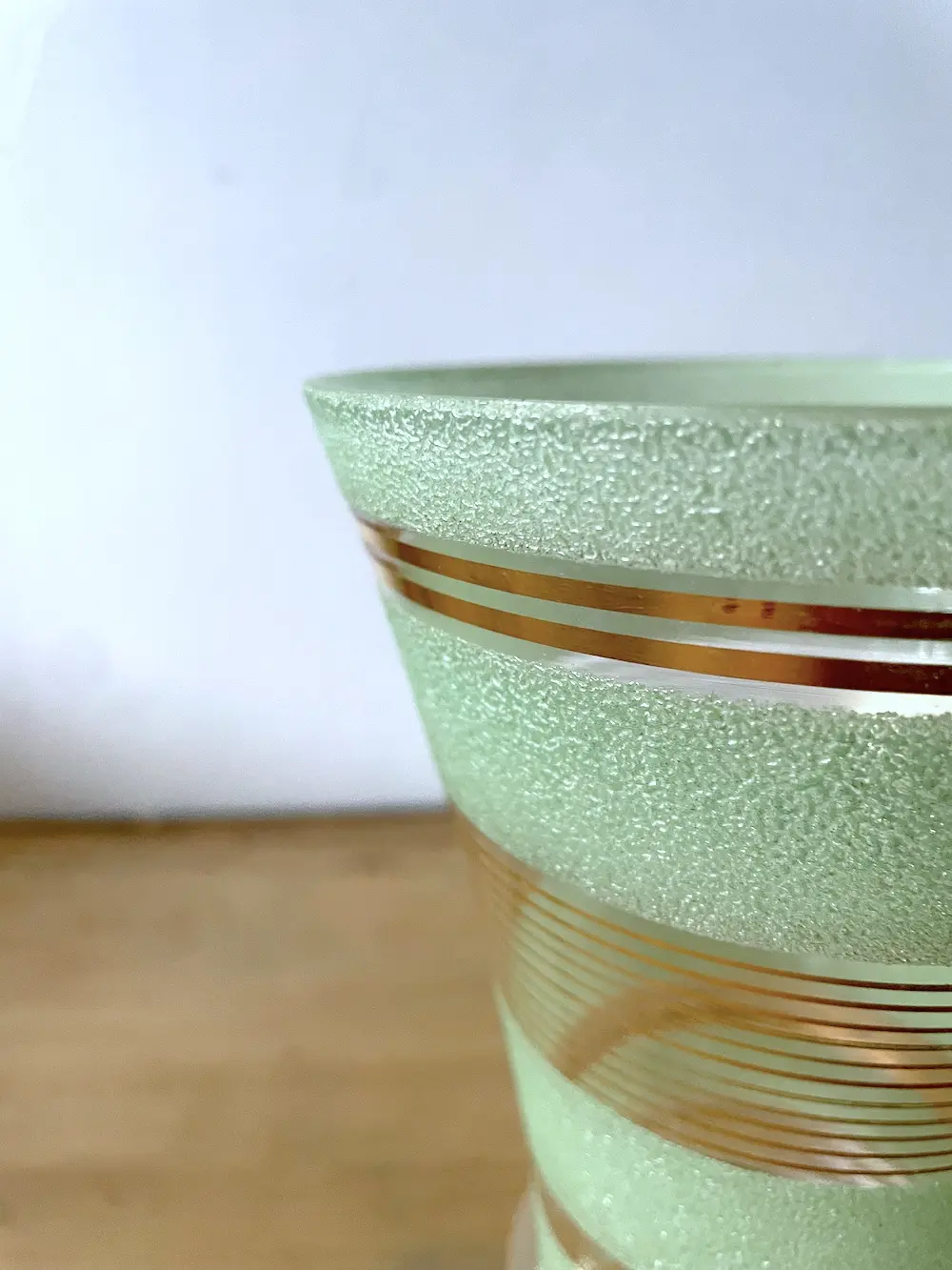 Vase Art Déco en verre granité