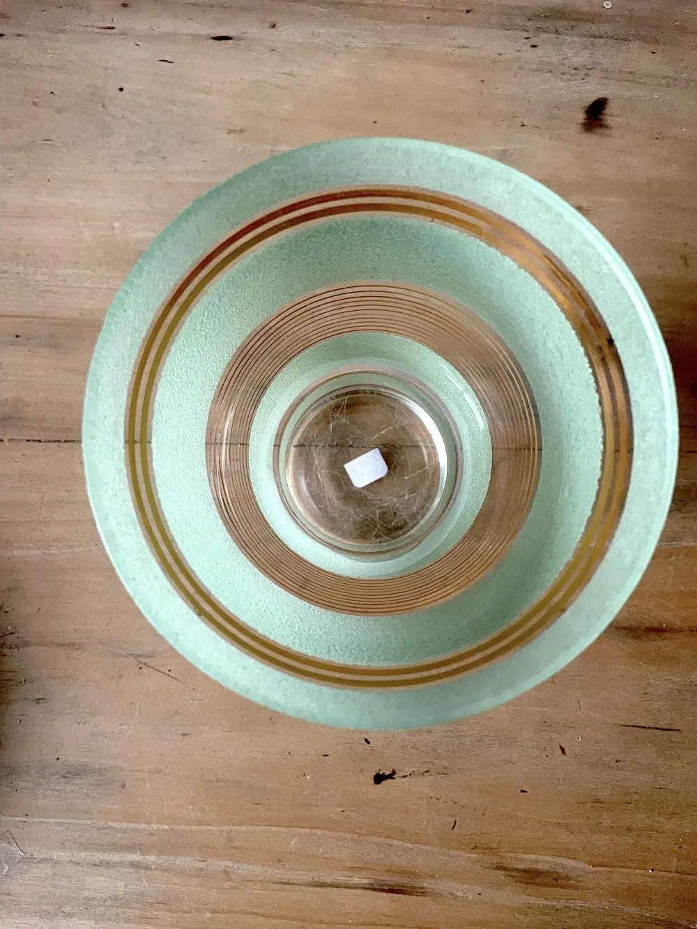 Vase Art Déco en verre granité