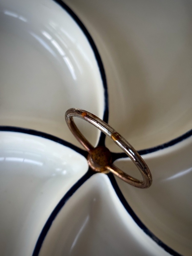 Plateau serviteur apéritif vintage en plastique