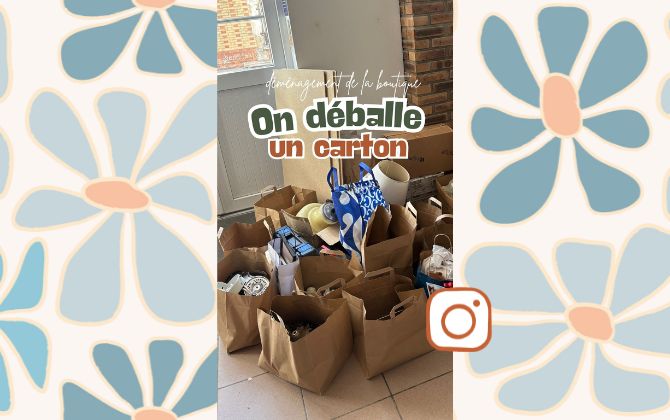 3 on déballe les cartons du déménagement de l'atelier
