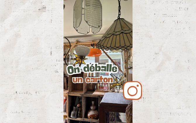 On déballe un carton de l'atelier