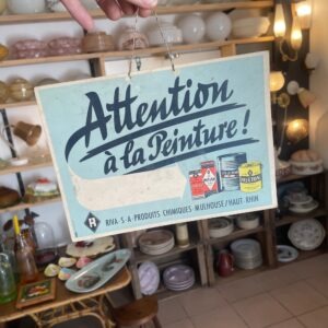 Pancarte Attention à la peinture