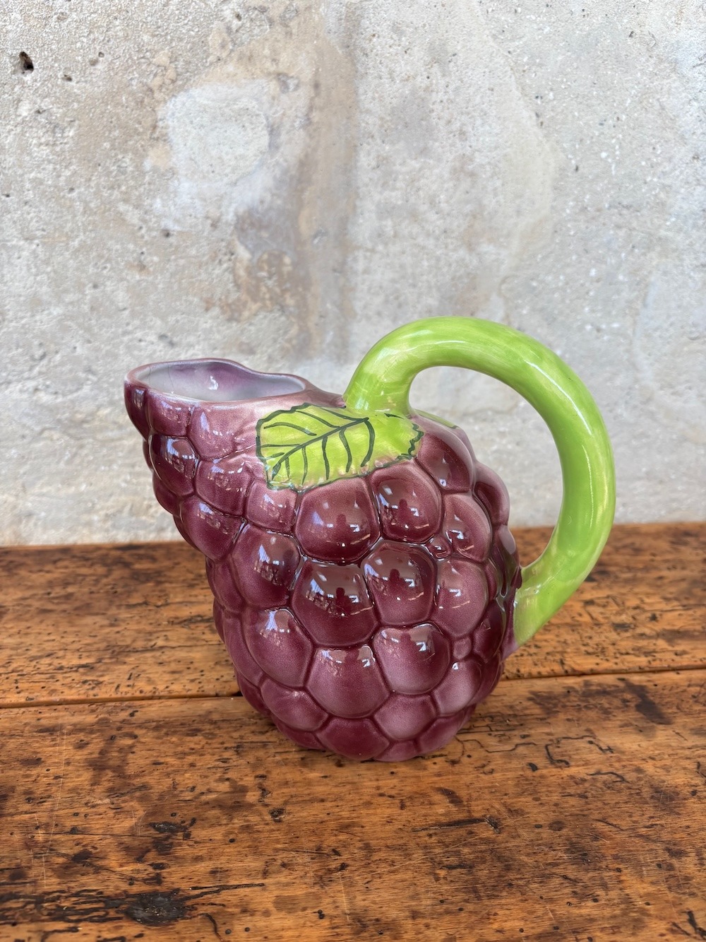 Pichet en Barbotine Raisin