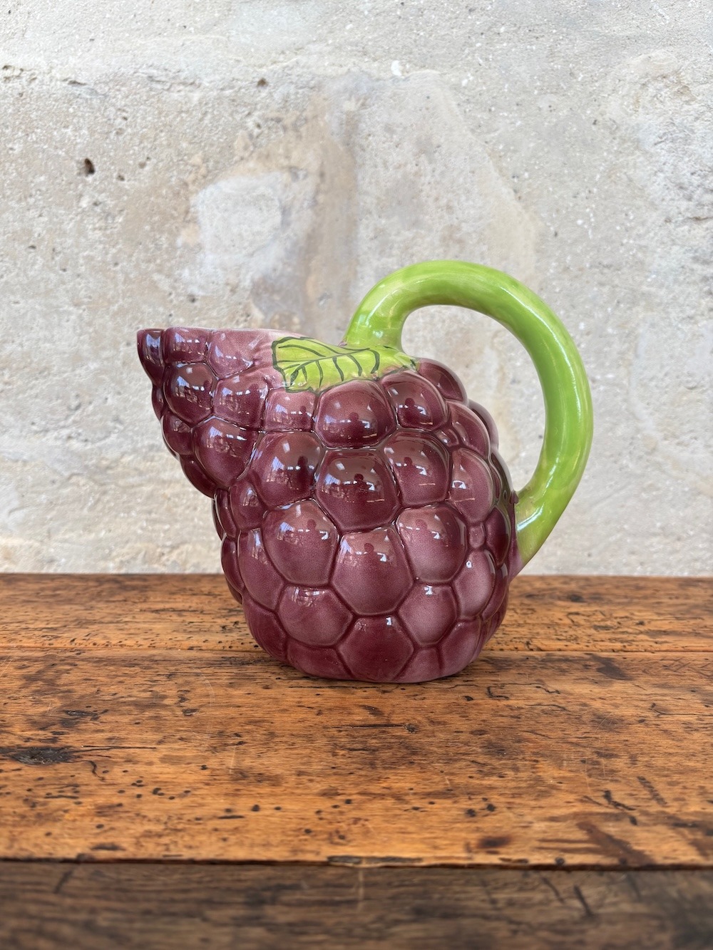 Pichet en Barbotine Raisin