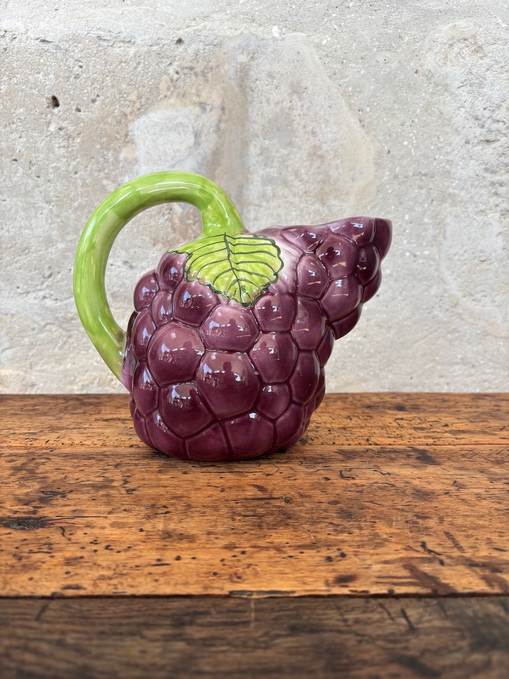 Pichet en Barbotine Raisin