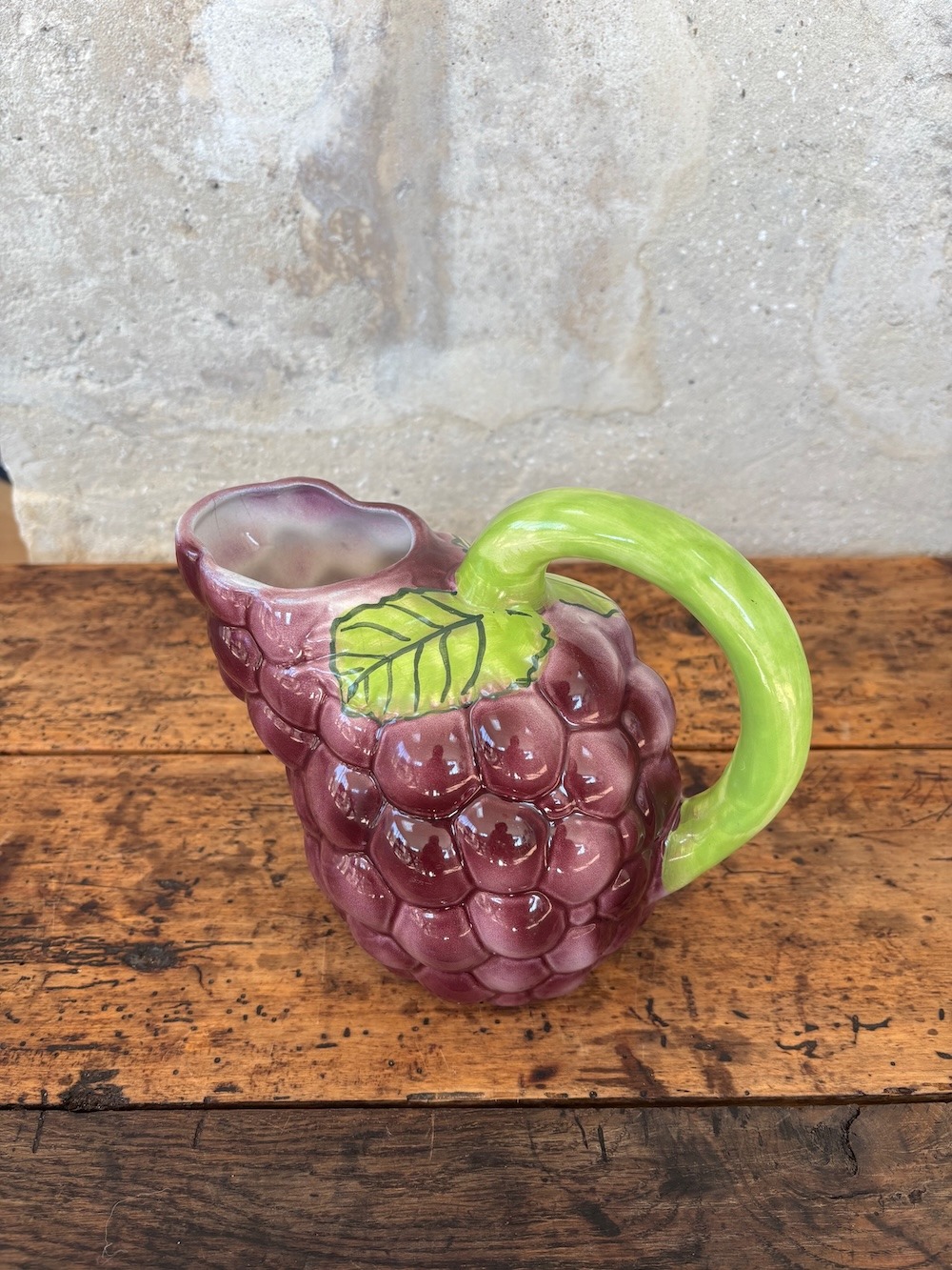 Pichet en Barbotine Raisin