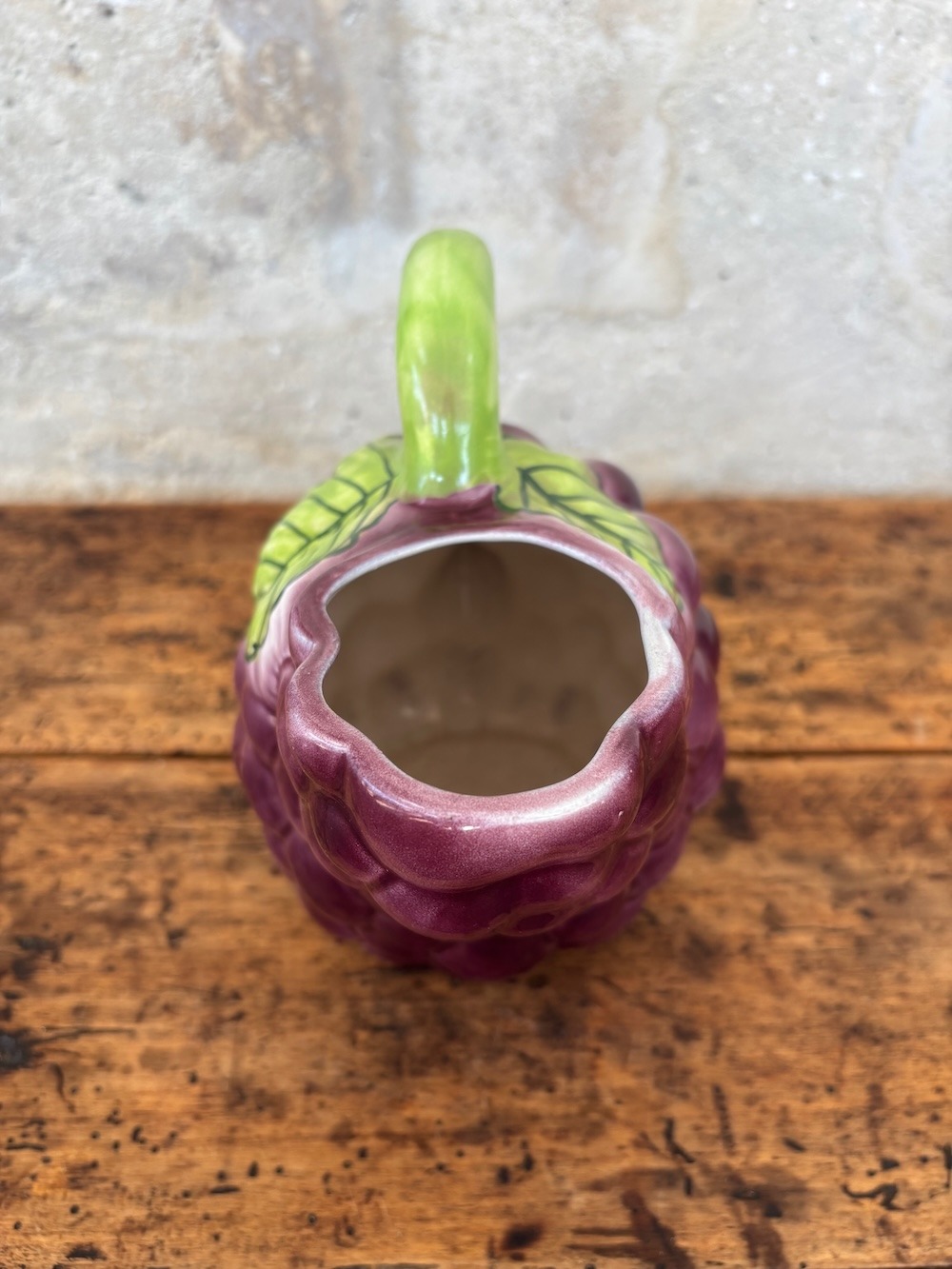 Pichet en Barbotine Raisin