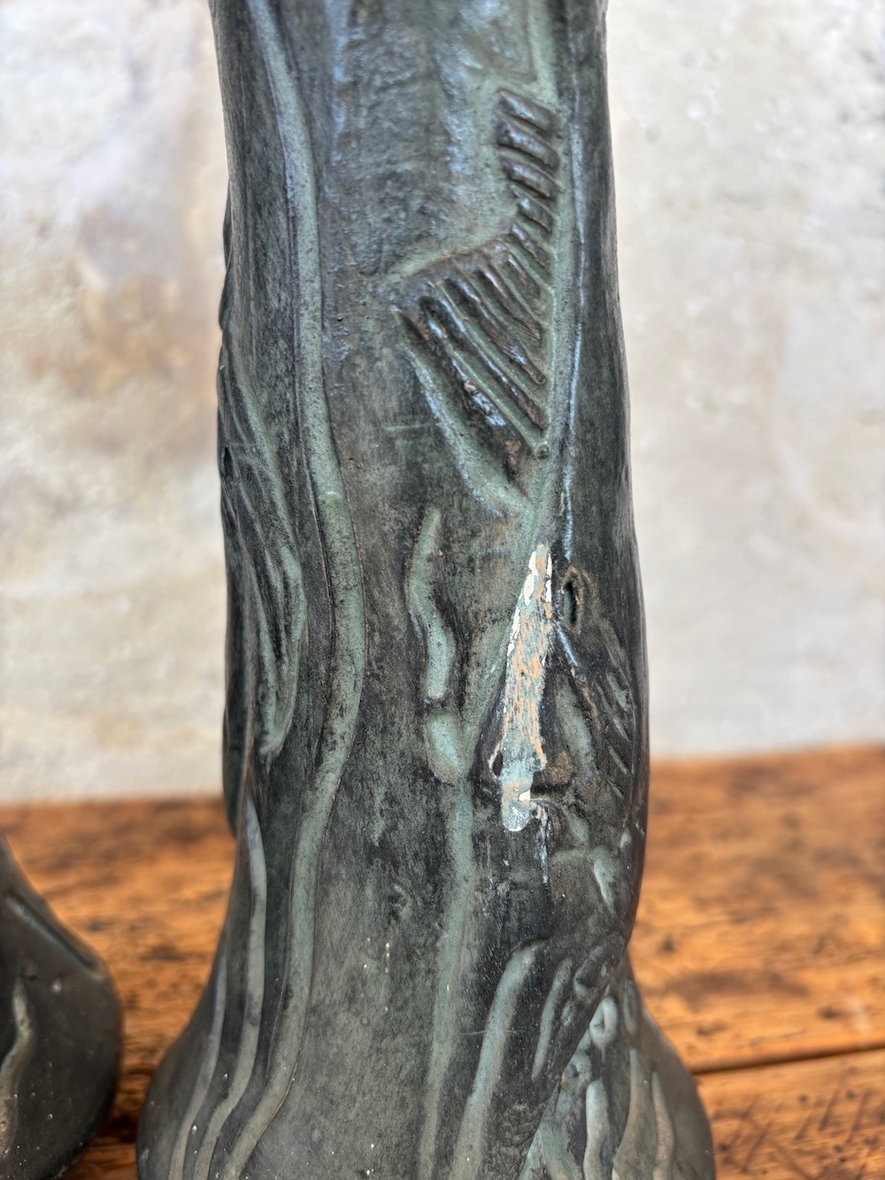 Duo de vases brutalistes dans le style de Ballesti