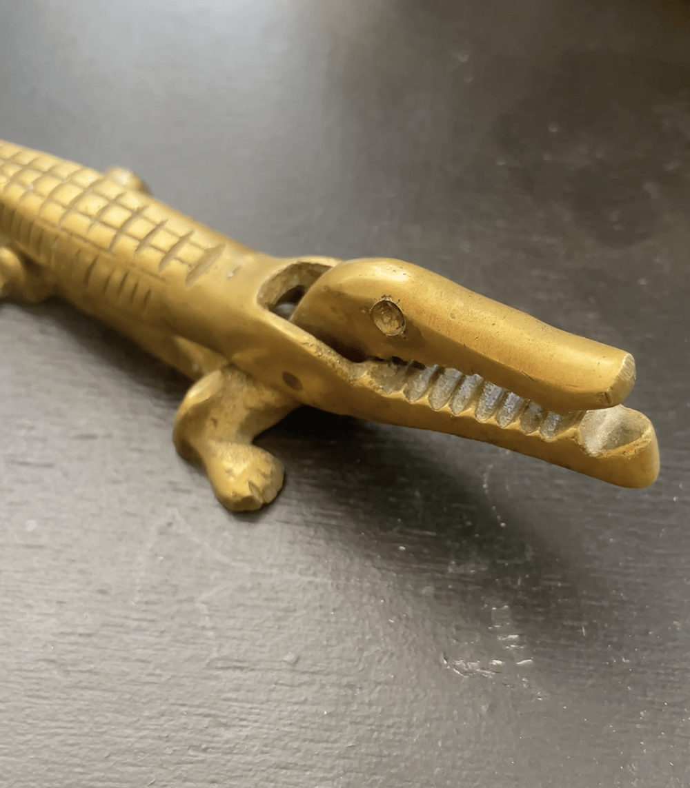 ancien casse-noisette crocodile