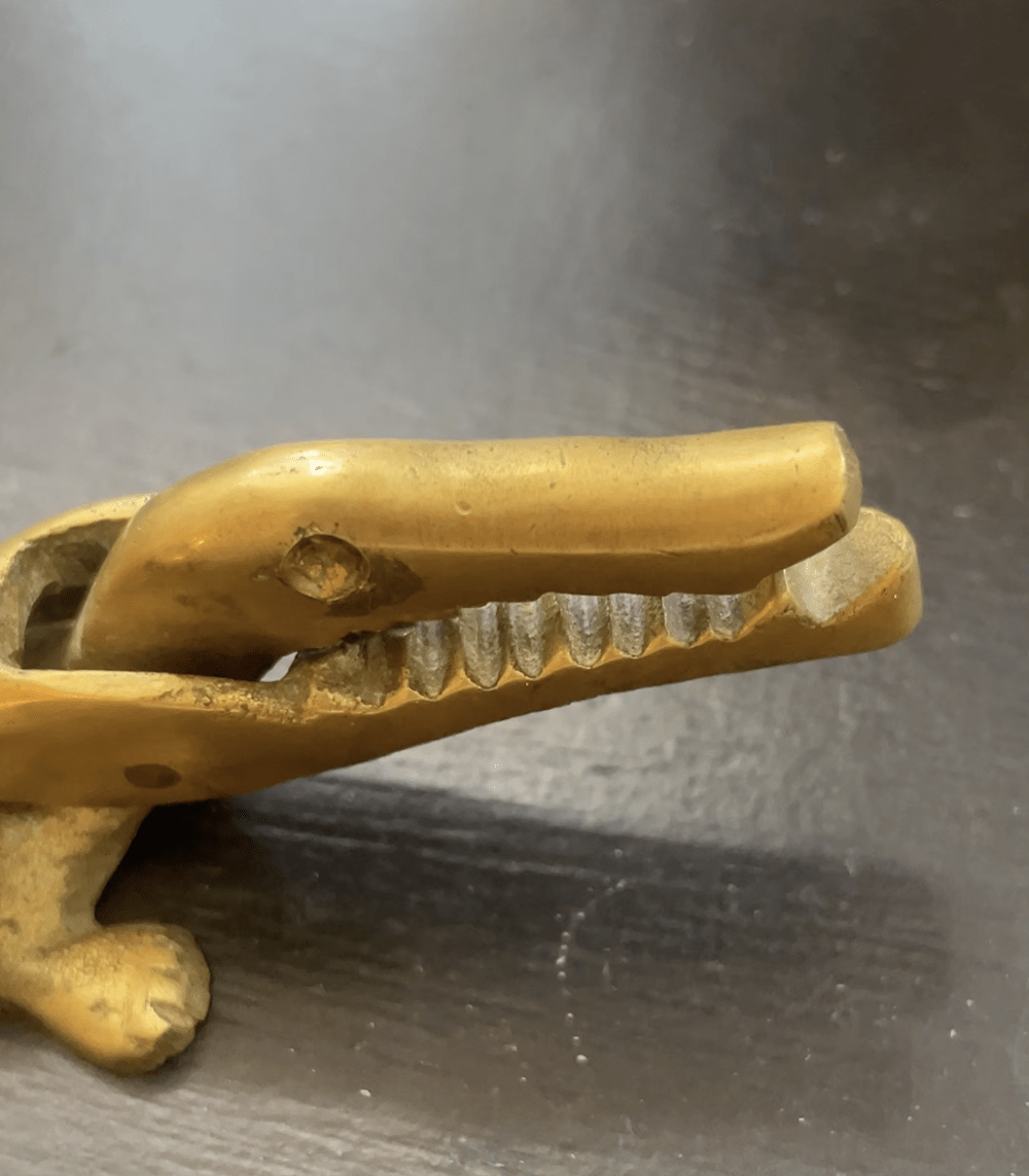 ancien casse-noisette crocodile
