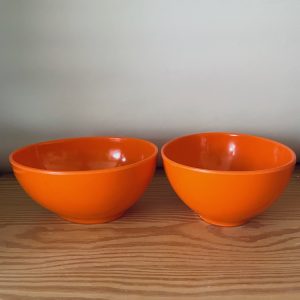 bols mélamine orange