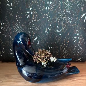 vase canard vintage