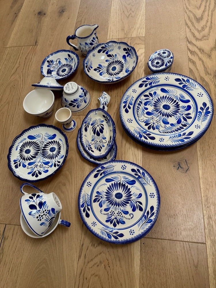 Lot de faïence de Quimper bleu et blanc (1)