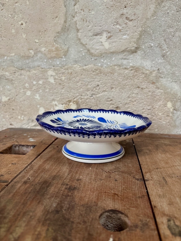 Lot de faïence de Quimper bleu et blanc (10)