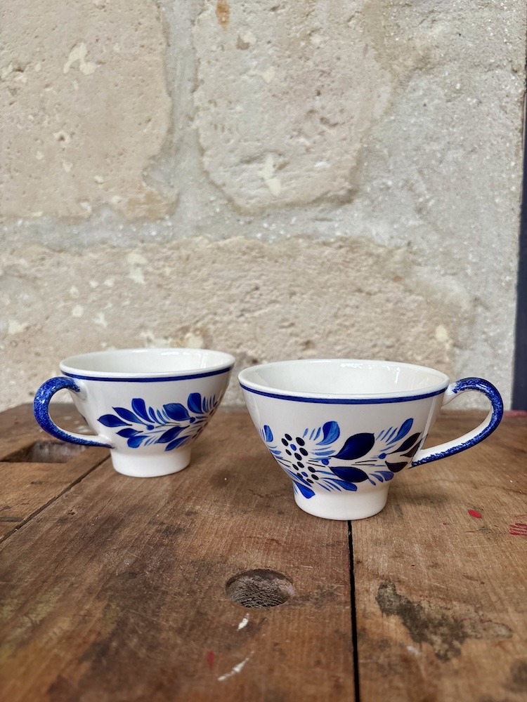 Lot de faïence de Quimper bleu et blanc (14)