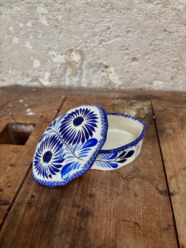 Lot de faïence de Quimper bleu et blanc (9)