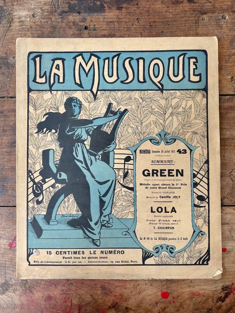 Magazine La Musique de 1913
