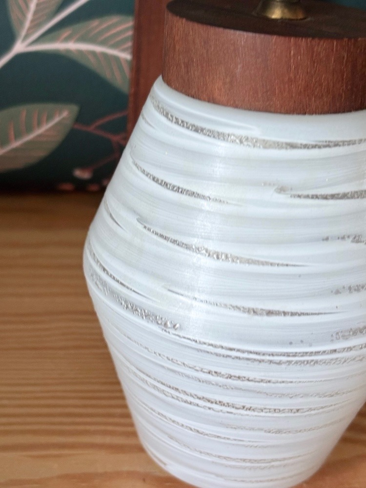 Petite applique vintage en verre strié