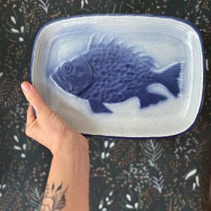 Plat Saint Clément poisson bleu
