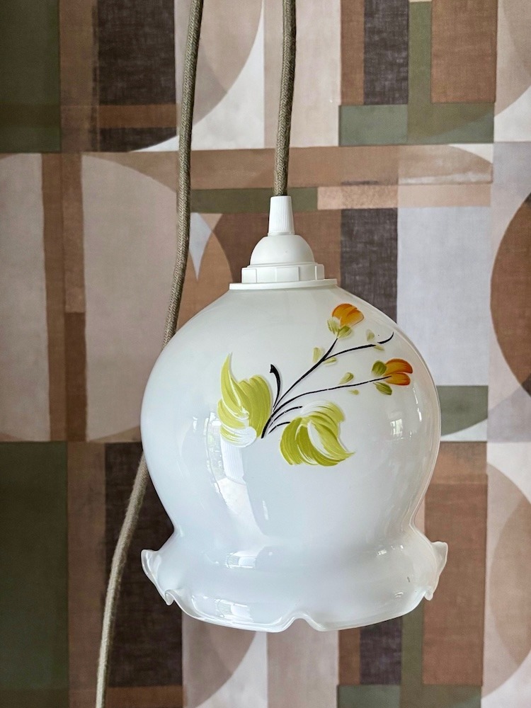 baladeuse en opaline peinte