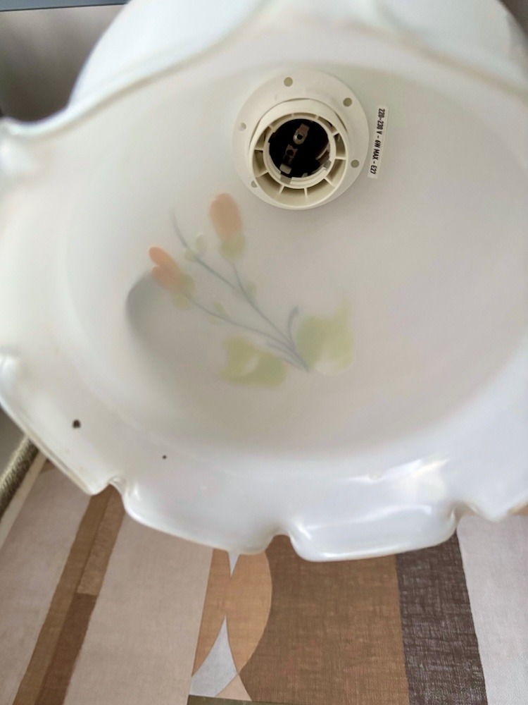 baladeuse en opaline peinte