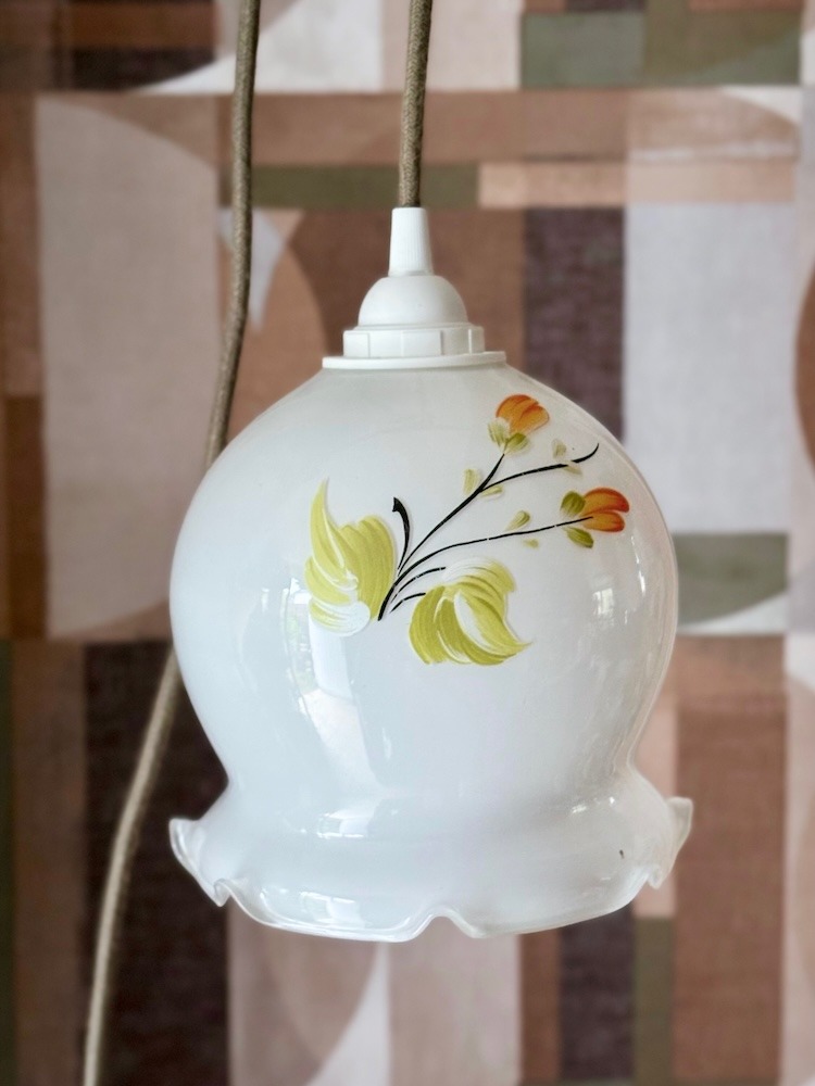 baladeuse en opaline peinte